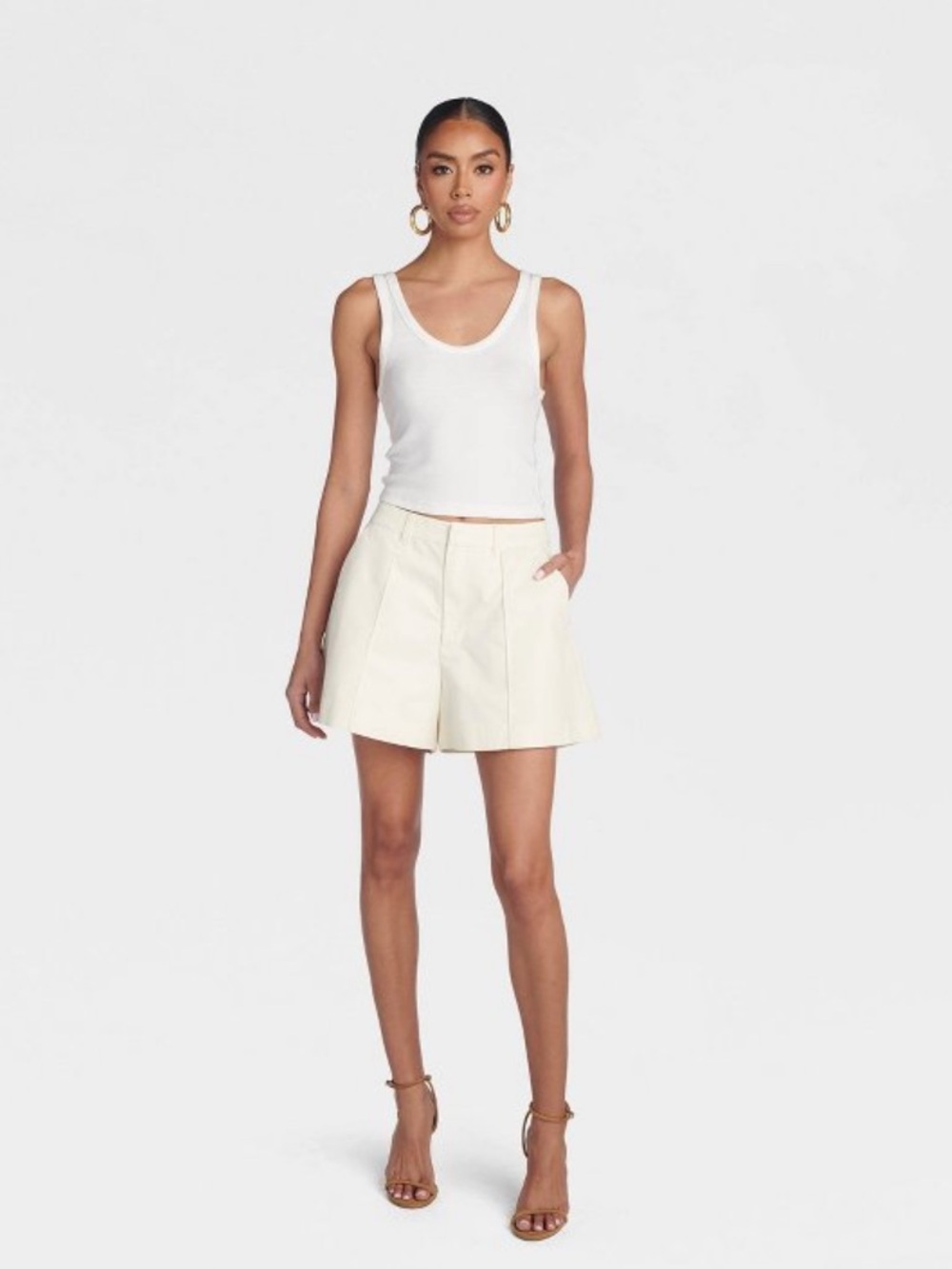 KBB by KAHLANA
Women's 'The Flounce Shorts' - size 4 12 small color Cream NWOT
